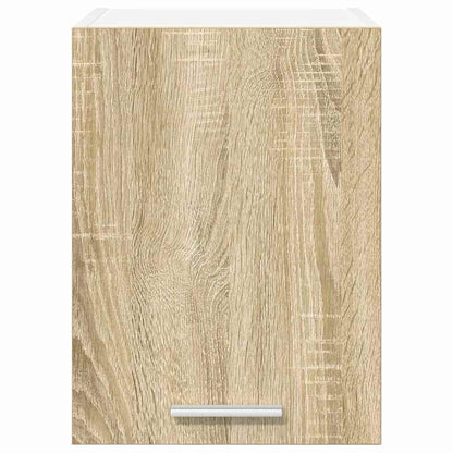 vidaXL Hängeschrank mit Speicher Sonoma-Eiche und Weiß 30 x 31 x 40 cm