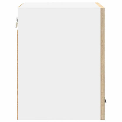 vidaXL Hängeschrank mit Speicher Sonoma-Eiche und Weiß 30 x 31 x 40 cm