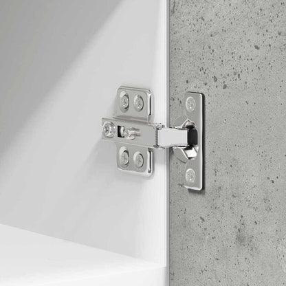 vidaXL Hängeschrank mit Tür 2 pcs Betongrau und Weiß 30 x 31 x 40 cm