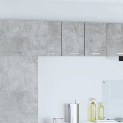 vidaXL Hängeschrank mit Tür 2 pcs Betongrau und Weiß 30 x 31 x 40 cm