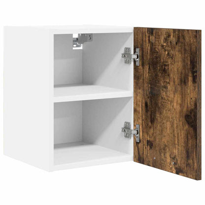 vidaXL Hängeschrank 2 pcs Geräucherte Eiche und Weiß 30 x 31 x 40 cm