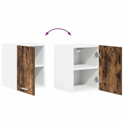 vidaXL Hängeschrank 2 pcs Geräucherte Eiche und Weiß 30 x 31 x 40 cm