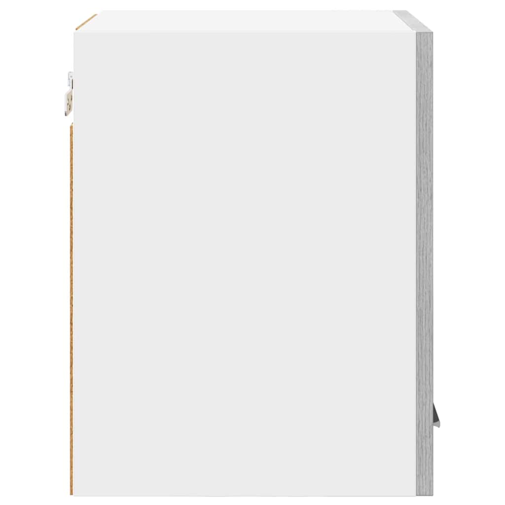 vidaXL Hängeschrank Grau Sonoma und Weiß 30 x 31 x 40 cm Holzwerkstoff