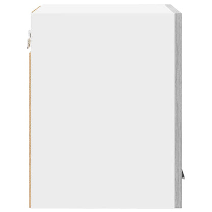 vidaXL Hängeschrank Grau Sonoma und Weiß 30 x 31 x 40 cm Holzwerkstoff