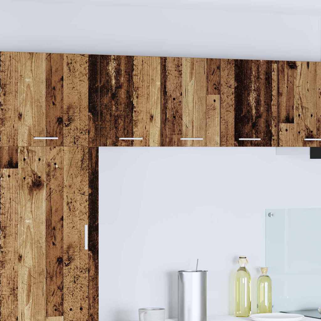 vidaXL Hängeschrank Altes Holz und Weiß 30 x 31 x 40 cm Holzwerkstoff