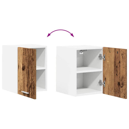 vidaXL Hängeschrank Altes Holz und Weiß 30 x 31 x 40 cm Holzwerkstoff