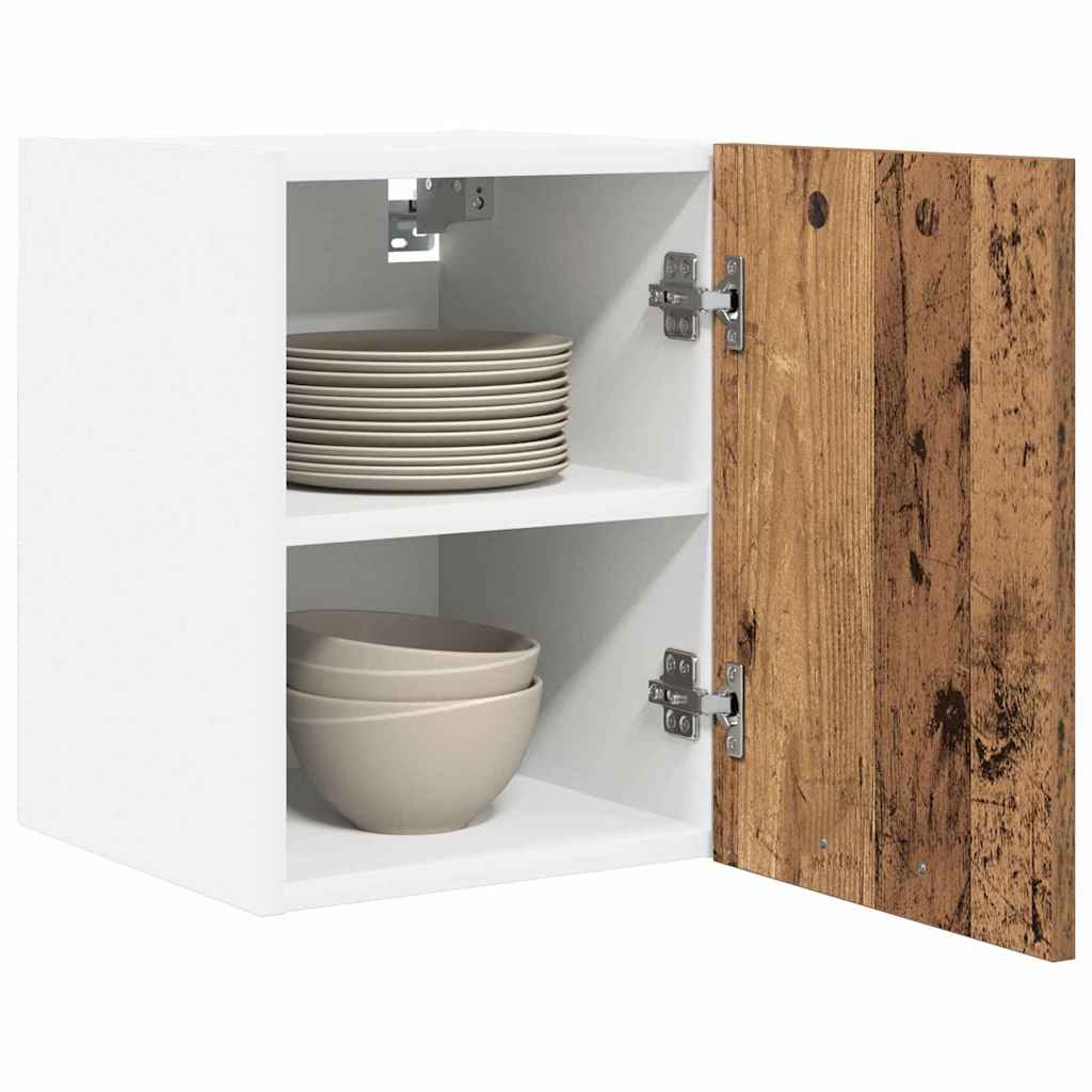 vidaXL Hängeschrank Altes Holz und Weiß 30 x 31 x 40 cm Holzwerkstoff