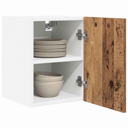 vidaXL Hängeschrank Altes Holz und Weiß 30 x 31 x 40 cm Holzwerkstoff