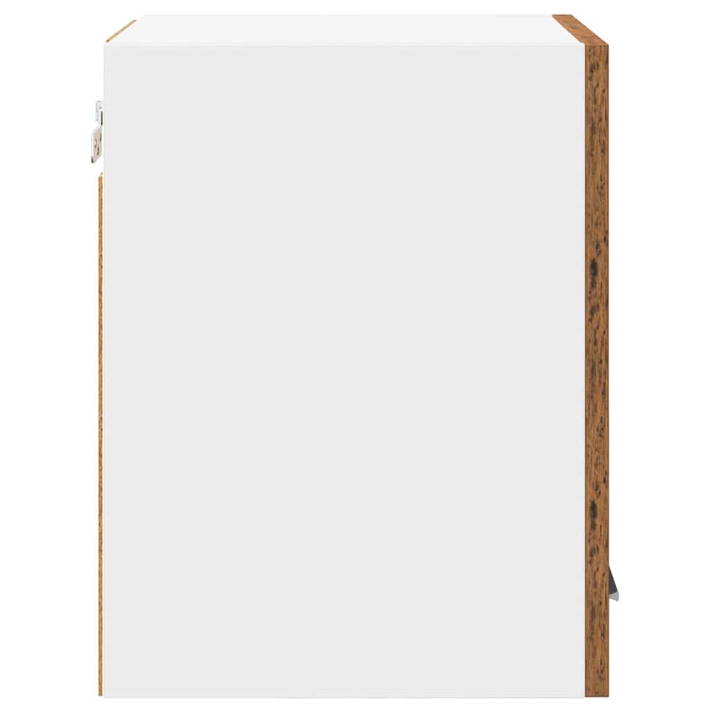 vidaXL Hängeschrank Altes Holz und Weiß 30 x 31 x 40 cm Holzwerkstoff