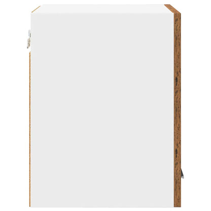 Hängeschrank mit Tür 2 pcs Altes Holz und Weiß 30 x 31 x 40 cm