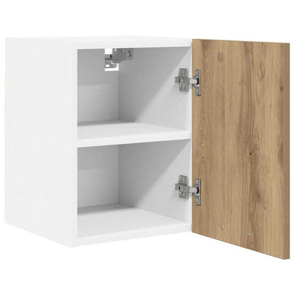 vidaXL Hängeschrank mit Tür Artisan-Eiche und Weiß 30 x 31 x 40 cm