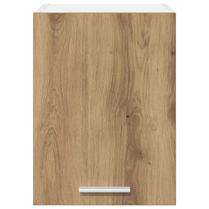 vidaXL Hängeschrank mit Tür Artisan-Eiche und Weiß 30 x 31 x 40 cm