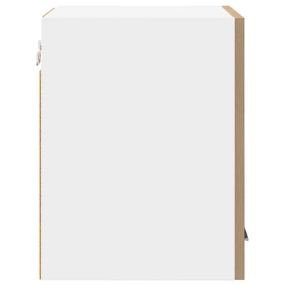 vidaXL Hängeschrank mit Tür Artisan-Eiche und Weiß 30 x 31 x 40 cm