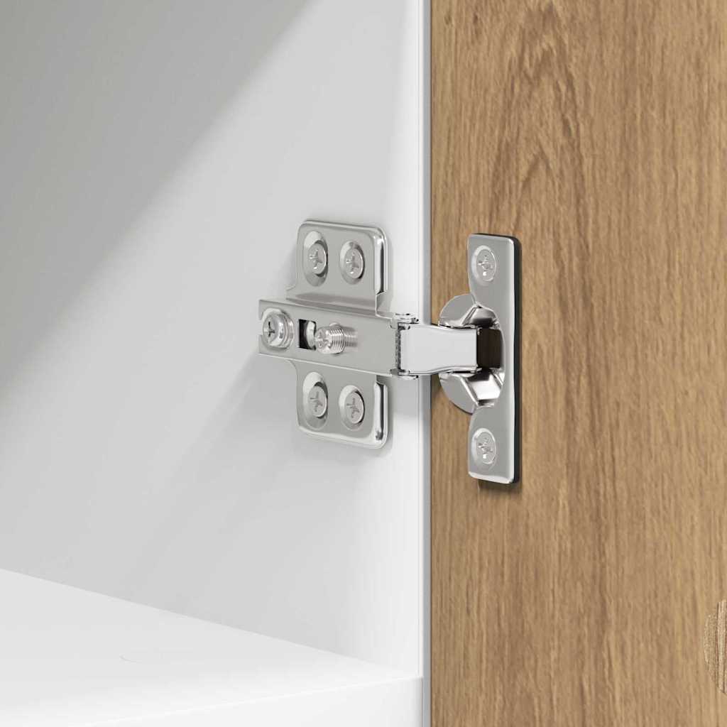 Hängeschrank 2 pcs Artisan-Eiche und Weiß 30 x 31 x 40 cm