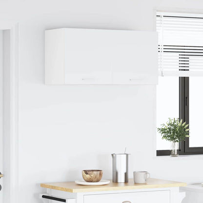vidaXL Hängeschrank mit Tür 2 pcs Weiß 40 x 31 x 40 cm Holzwerkstoff