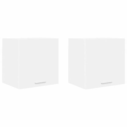 vidaXL Hängeschrank mit Tür 2 pcs Weiß 40 x 31 x 40 cm Holzwerkstoff