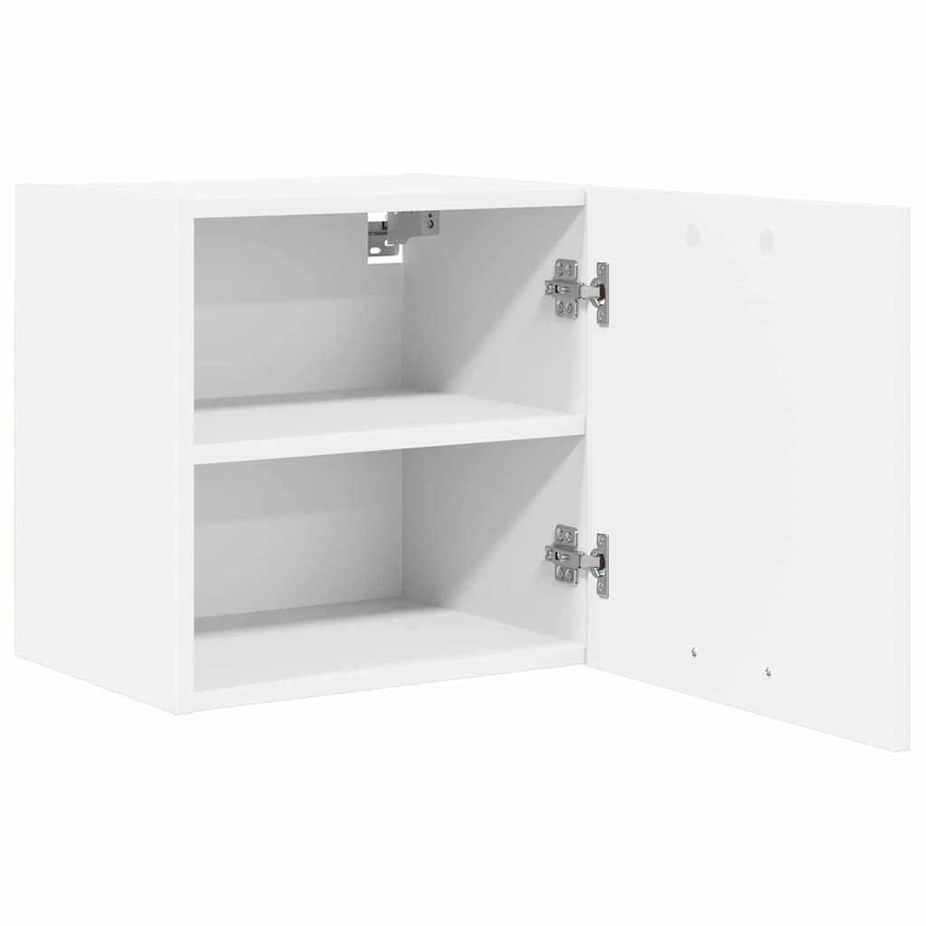 vidaXL Hängeschrank mit Tür 2 pcs Weiß 40 x 31 x 40 cm Holzwerkstoff