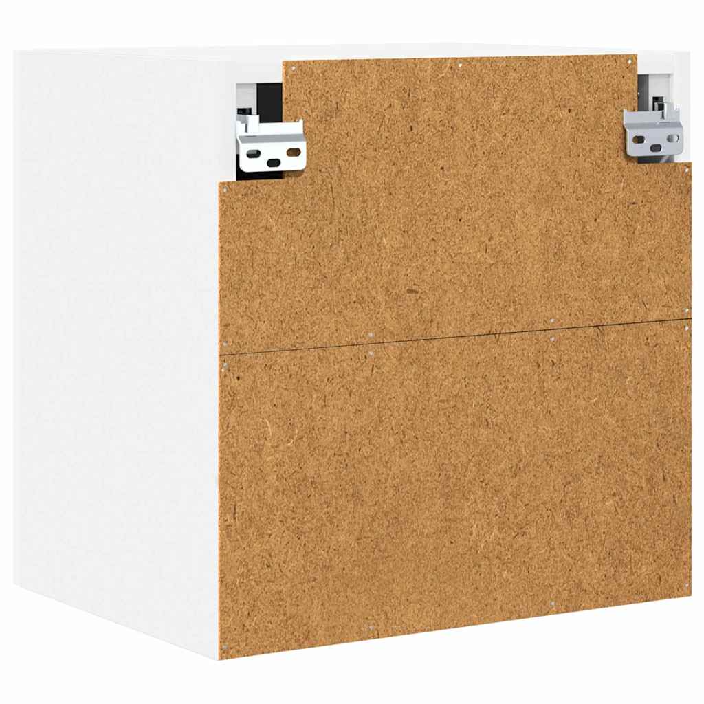 vidaXL Hängeschrank mit Tür 2 pcs Weiß 40 x 31 x 40 cm Holzwerkstoff