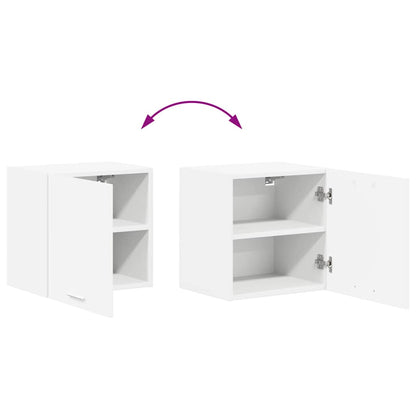 vidaXL Hängeschrank mit Tür 2 pcs Weiß 40 x 31 x 40 cm Holzwerkstoff