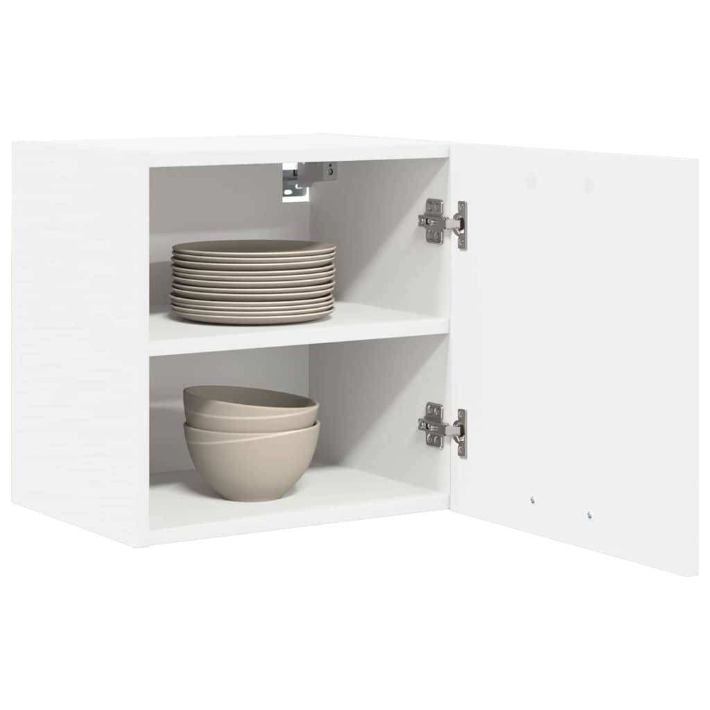 vidaXL Hängeschrank mit Tür 2 pcs Weiß 40 x 31 x 40 cm Holzwerkstoff