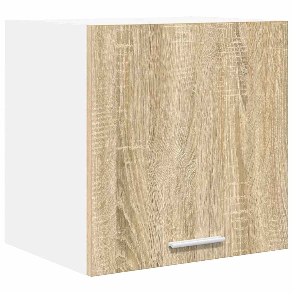 vidaXL Hängeschrank mit Speicher Sonoma-Eiche und Weiß 40 x 31 x 40 cm