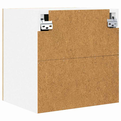vidaXL Hängeschrank mit Speicher Sonoma-Eiche und Weiß 40 x 31 x 40 cm