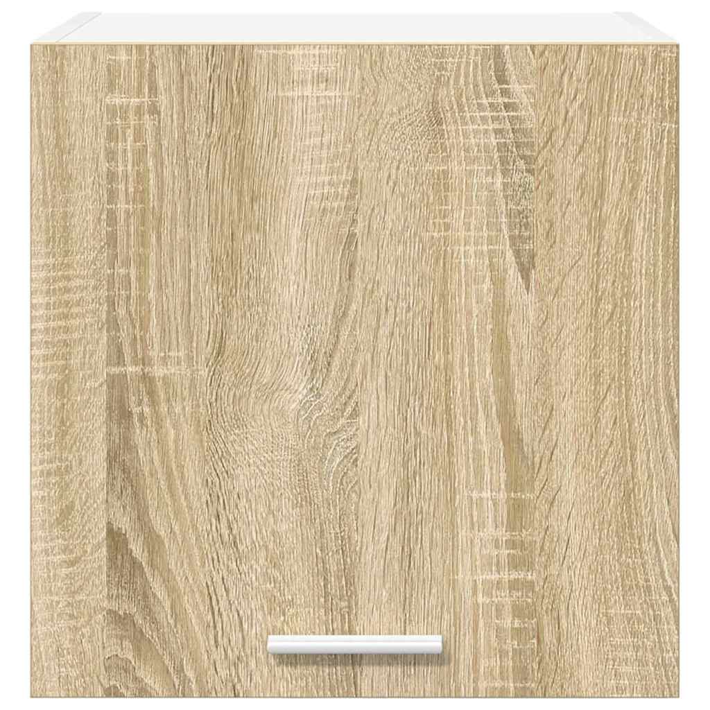 vidaXL Hängeschrank mit Speicher Sonoma-Eiche und Weiß 40 x 31 x 40 cm
