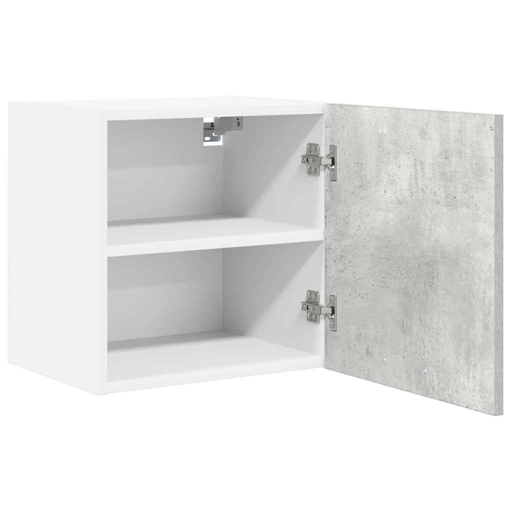 vidaXL Hängeschrank Betongrau und Weiß 40 x 31 x 40 cm Holzwerkstoff