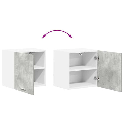 vidaXL Hängeschrank Betongrau und Weiß 40 x 31 x 40 cm Holzwerkstoff