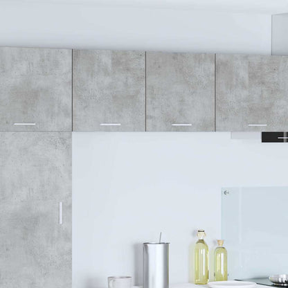 vidaXL Hängeschrank mit Tür 2 pcs Betongrau und Weiß 40 x 31 x 40 cm