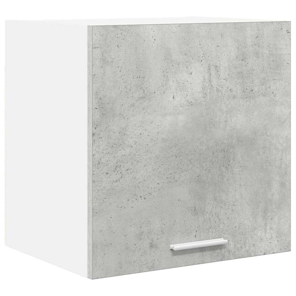 vidaXL Hängeschrank mit Tür 2 pcs Betongrau und Weiß 40 x 31 x 40 cm