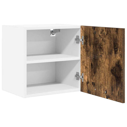 vidaXL Hängeschrank 2 pcs Geräucherte Eiche und Weiß 40 x 31 x 40 cm