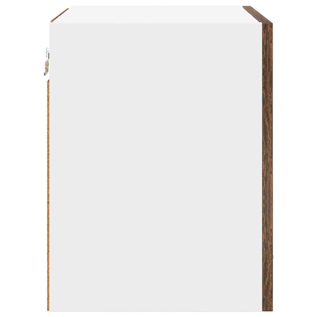 vidaXL Hängeschrank 2 pcs Geräucherte Eiche und Weiß 40 x 31 x 40 cm