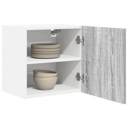 vidaXL Hängeschrank Grau Sonoma und Weiß 40 x 31 x 40 cm Holzwerkstoff