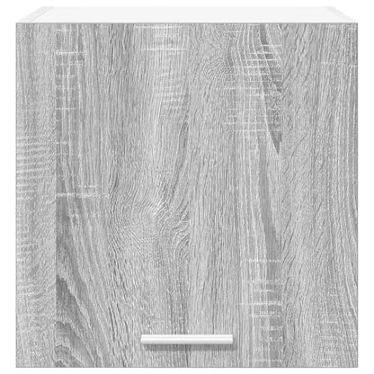 vidaXL Hängeschrank mit Tür 2 pcs Grau Sonoma und Weiß 40 x 31 x 40 cm