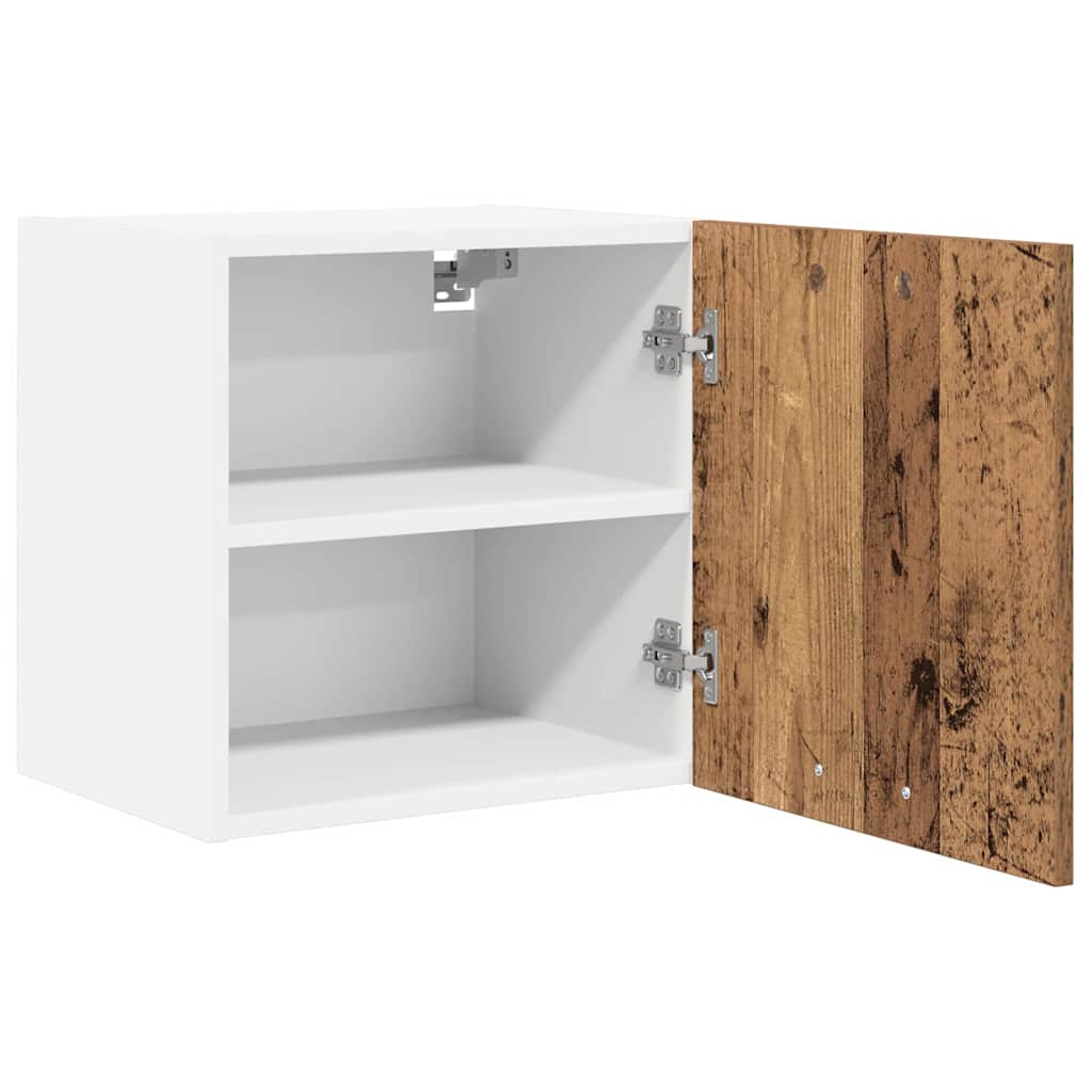 vidaXL Hängeschrank Altes Holz und Weiß 40 x 31 x 40 cm Holzwerkstoff