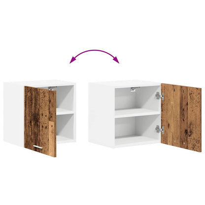 vidaXL Hängeschrank Altes Holz und Weiß 40 x 31 x 40 cm Holzwerkstoff