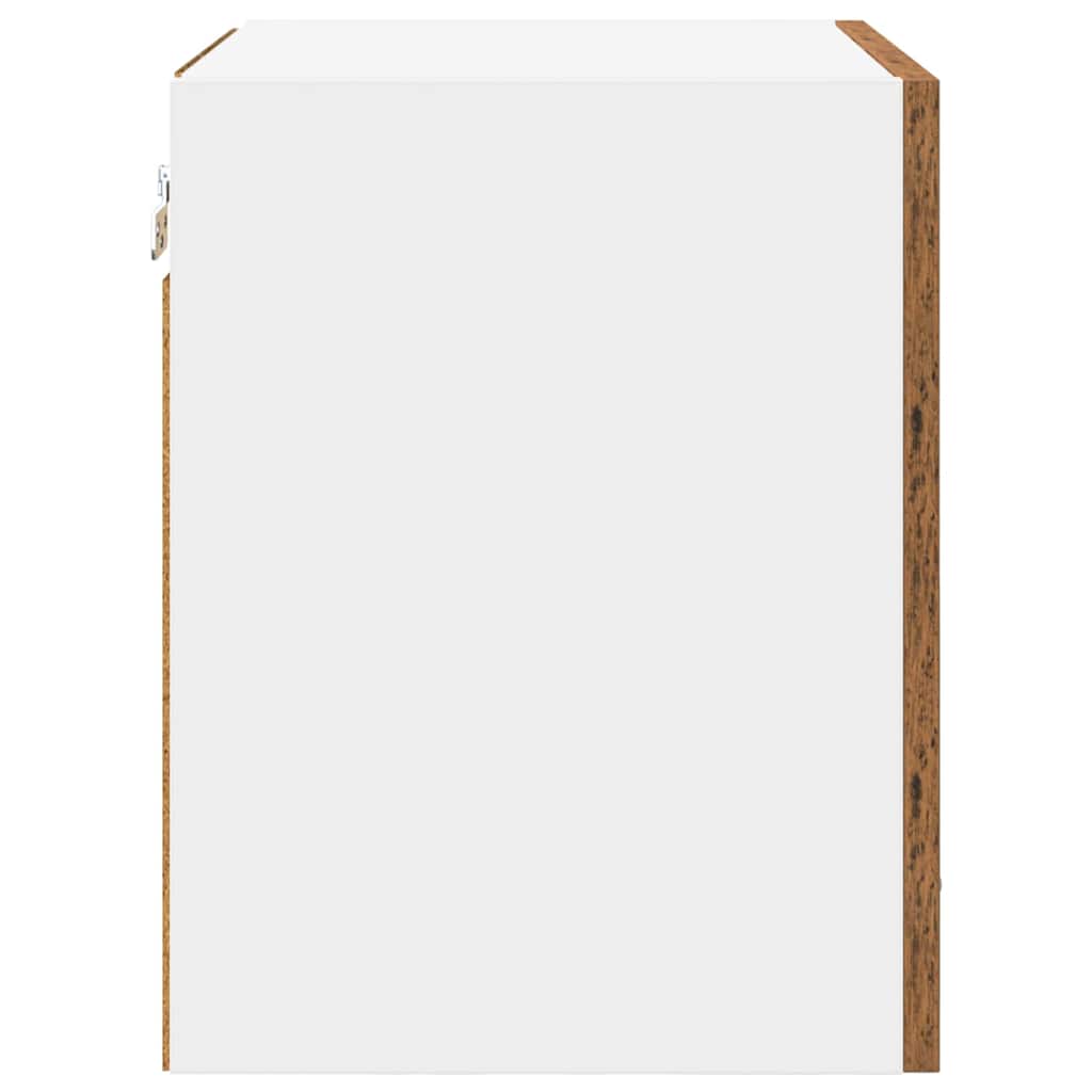 vidaXL Hängeschrank Altes Holz und Weiß 40 x 31 x 40 cm Holzwerkstoff
