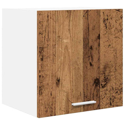 vidaXL Hängeschrank mit Tür 2 pcs Altes Holz und Weiß 40 x 31 x 40 cm