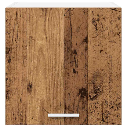 vidaXL Hängeschrank mit Tür 2 pcs Altes Holz und Weiß 40 x 31 x 40 cm