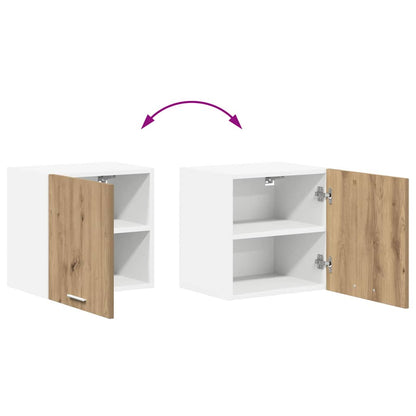 vidaXL Hängeschrank 2 pcs Artisan-Eiche und Weiß 40 x 31 x 40 cm