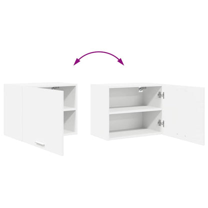 vidaXL Hängeschrank mit Tür 2 pcs Weiß 50 x 31 x 40 cm Holzwerkstoff