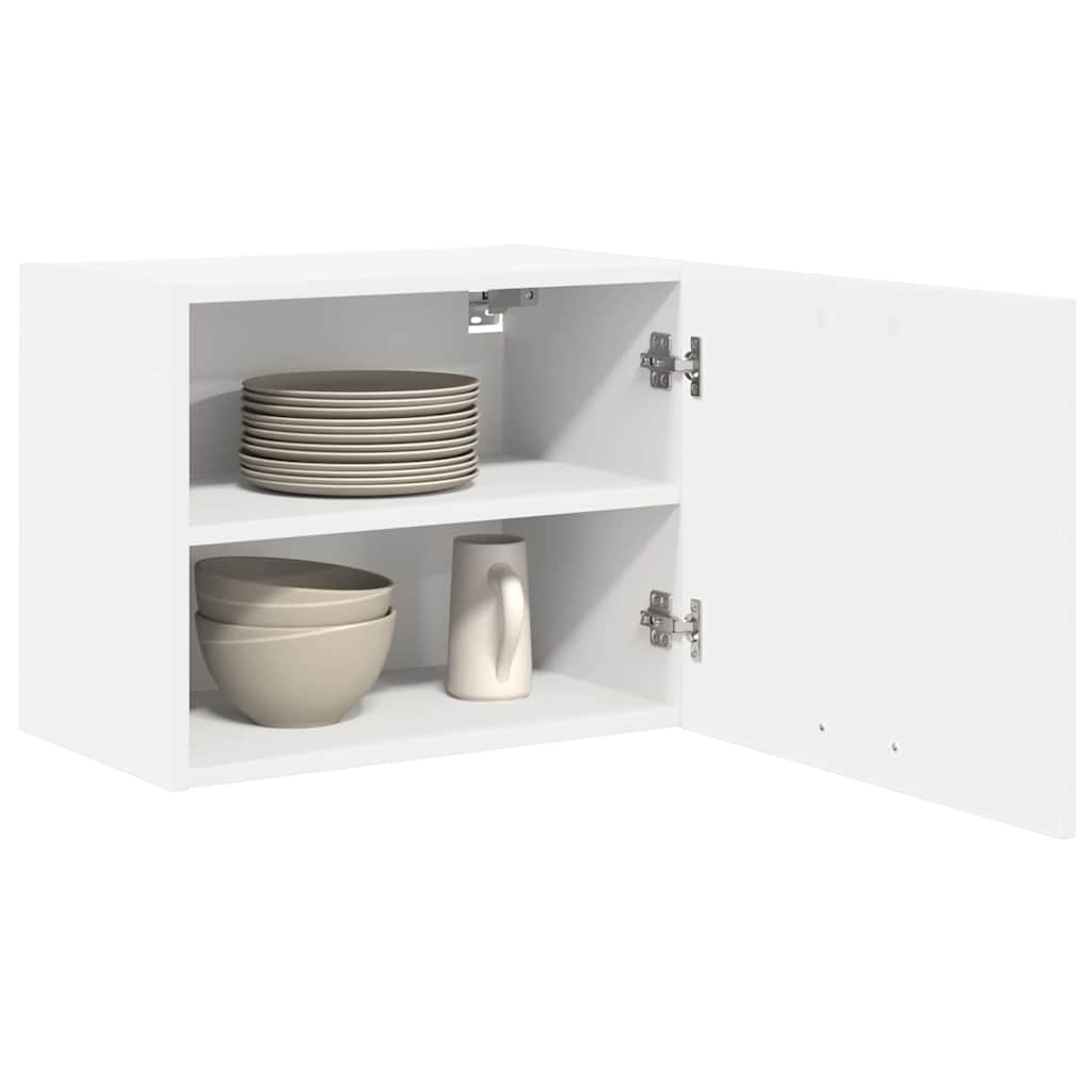 vidaXL Hängeschrank mit Tür 2 pcs Weiß 50 x 31 x 40 cm Holzwerkstoff