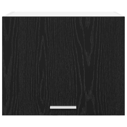vidaXL Hängeschrank mit Tür Schwarze Eiche und Weiß 50 x 31 x 40 cm