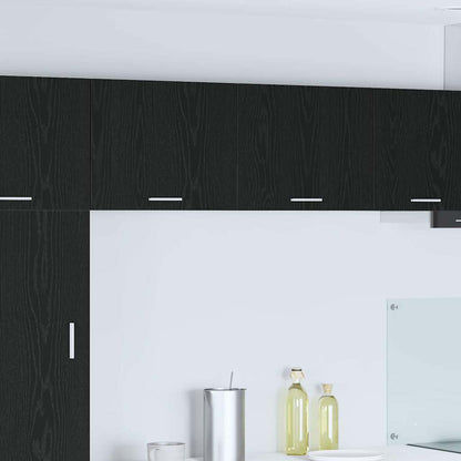 vidaXL Hängeschrank 2 pcs Schwarze Eiche und Weiß 50 x 31 x 40 cm