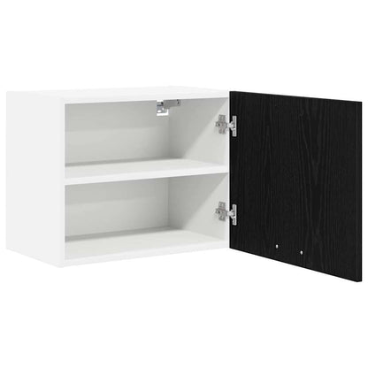 vidaXL Hängeschrank 2 pcs Schwarze Eiche und Weiß 50 x 31 x 40 cm