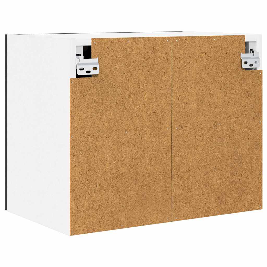 vidaXL Hängeschrank 2 pcs Schwarze Eiche und Weiß 50 x 31 x 40 cm