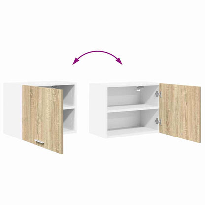 vidaXL Hängeschrank 2 pcs Sonoma-Eiche und Weiß 50 x 31 x 40 cm