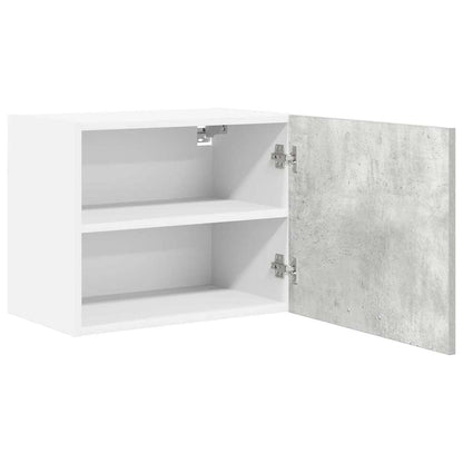 vidaXL Hängeschrank Betongrau und Weiß 50 x 31 x 40 cm Holzwerkstoff