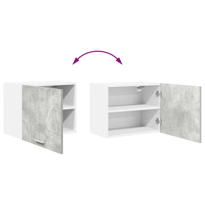 vidaXL Hängeschrank Betongrau und Weiß 50 x 31 x 40 cm Holzwerkstoff